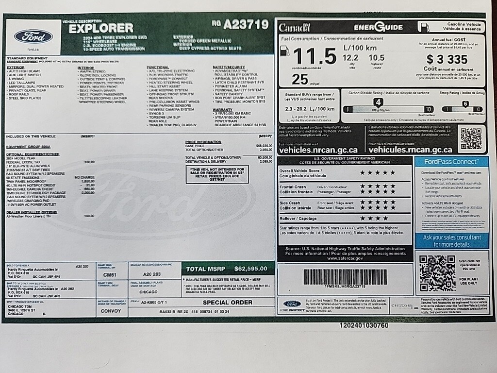 Used 2024 Ford Explorer Timberline