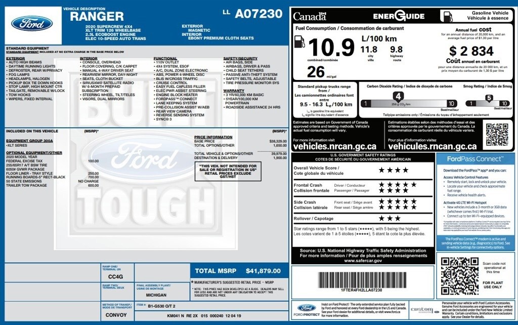 Used 2020 Ford Ranger XLT